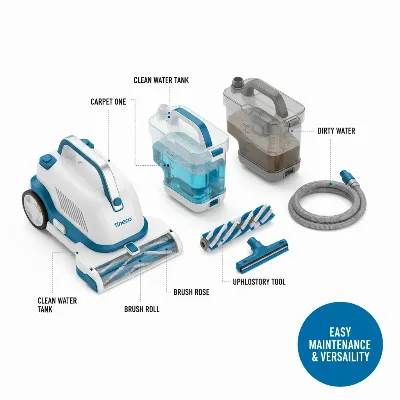 Tineco Carpet One accessories and components for maintenance, hose and brush